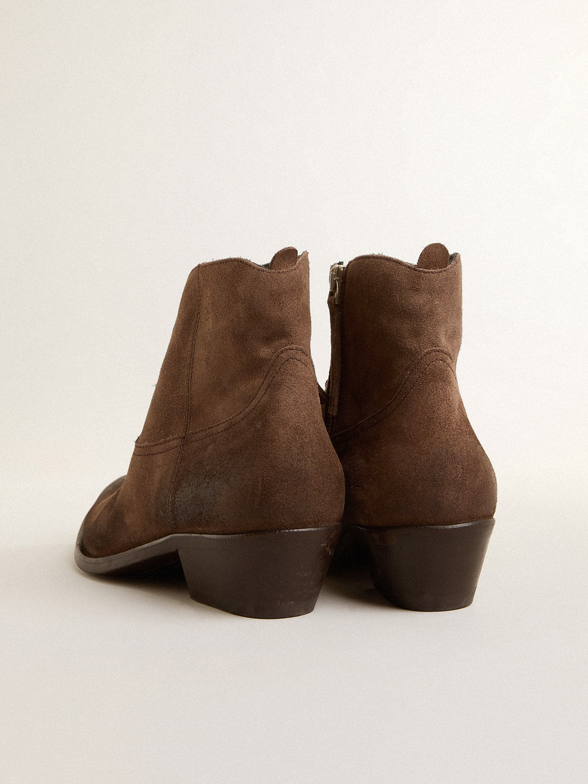 Young ankle boots in dark brown suede - Golden Goose Women