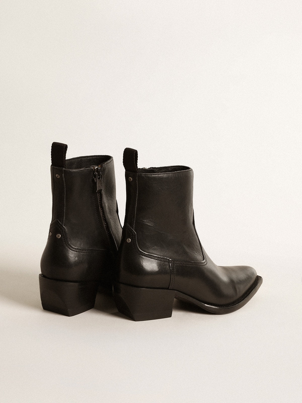 Women’s Debbie boots in black leather - Golden Goose Women