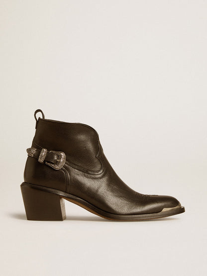 Patty ankle boots in black leather - Golden Goose Women