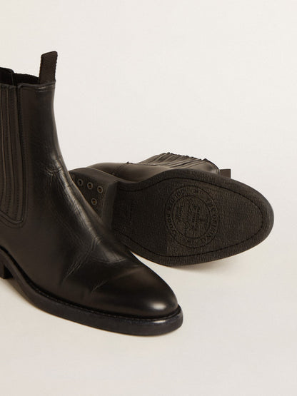 Women’s Chelsea boots in black leather - Golden Goose Women