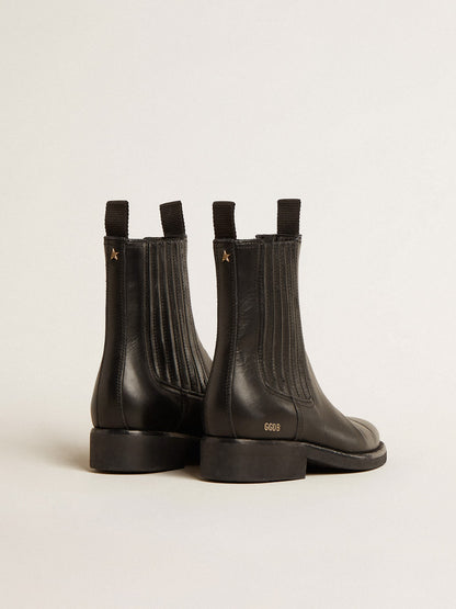 Women’s Chelsea boots in black leather - Golden Goose Women