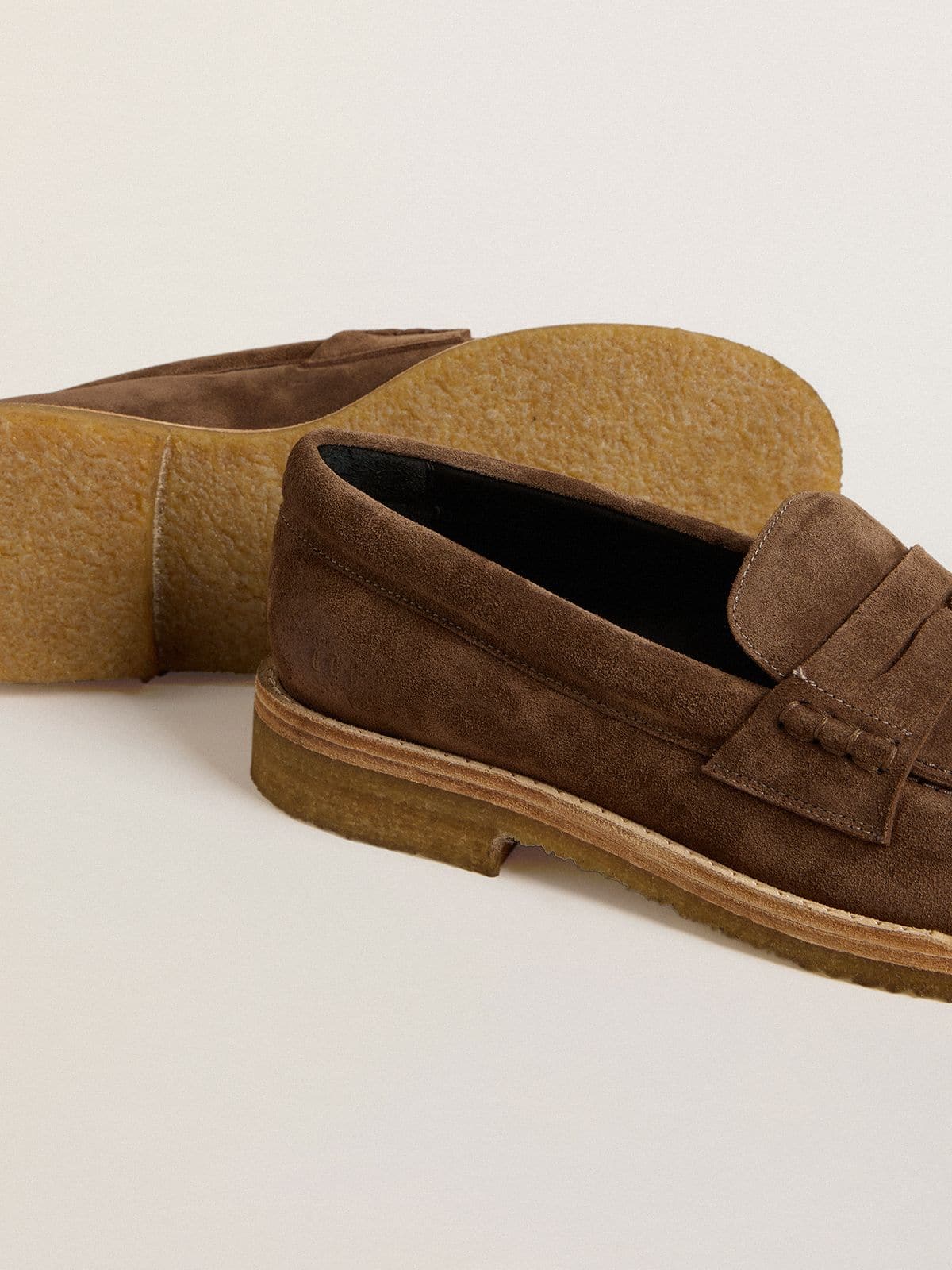 Women's Jerry loafer in dove-gray suede - Golden Goose Women
