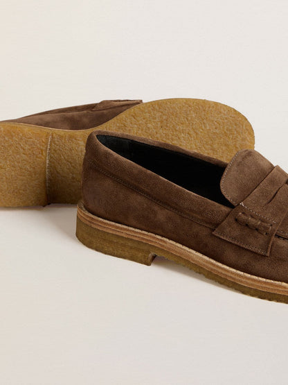 Women's Jerry loafer in dove-gray suede - Golden Goose Women
