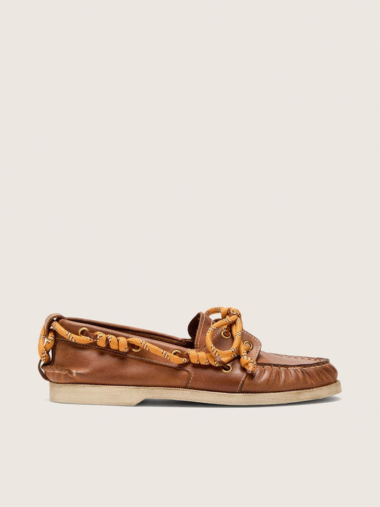 Women's Cruise loafer in tobacco-colored leather - Golden Goose Women