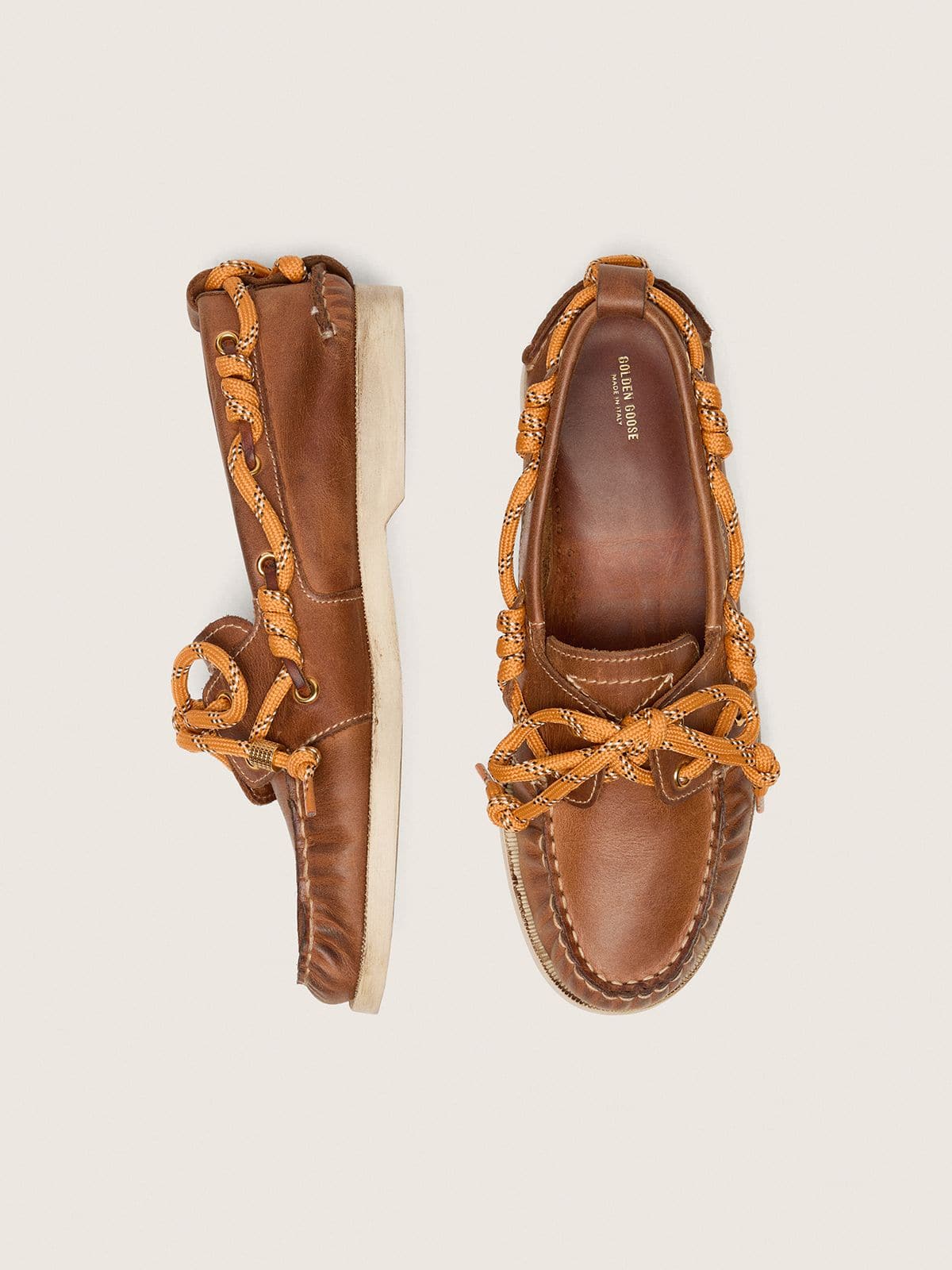 Women's Cruise loafer in tobacco-colored leather - Golden Goose Women