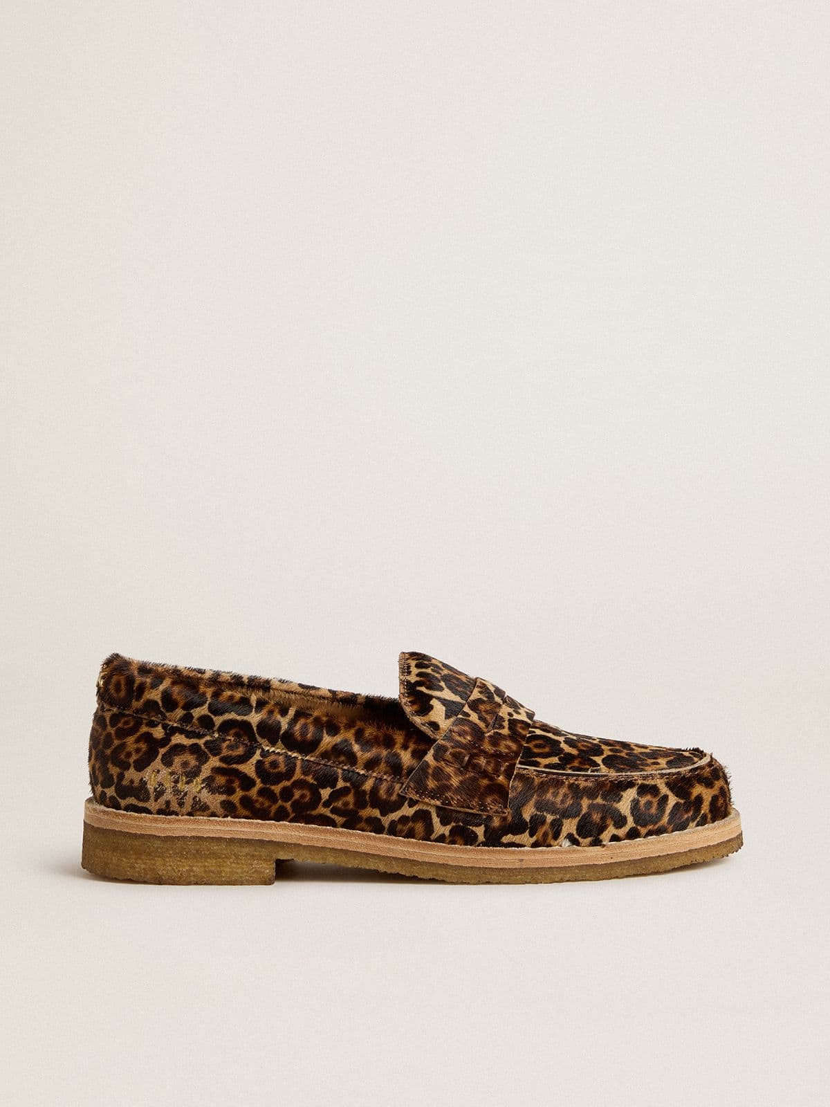 Women's Jerry loafer in leopard-print pony skin - Golden Goose Women