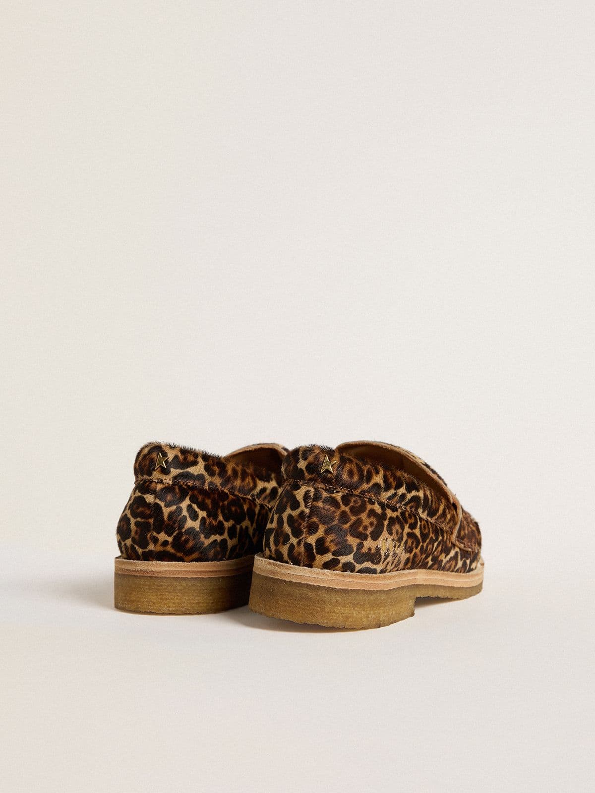 Women's Jerry loafer in leopard-print pony skin - Golden Goose Women