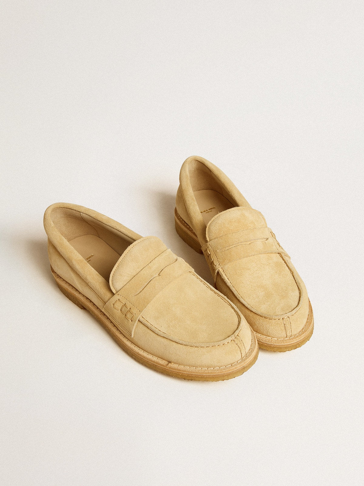 Jerry loafer in ecru waxed suede - Golden Goose Women