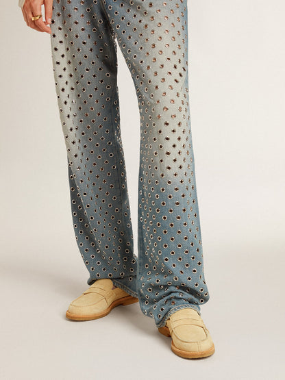 Jerry loafer in ecru waxed suede - Golden Goose Women