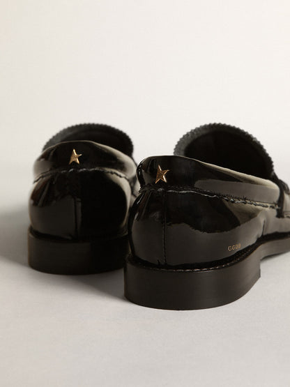 Jerry loafer in black patent leather - Golden Goose Women