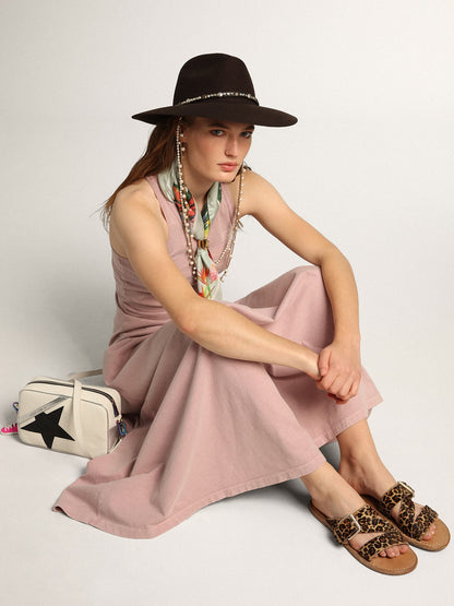 Leopard pony skin sandals for women Margaret | Golden Goose - Golden Goose Women