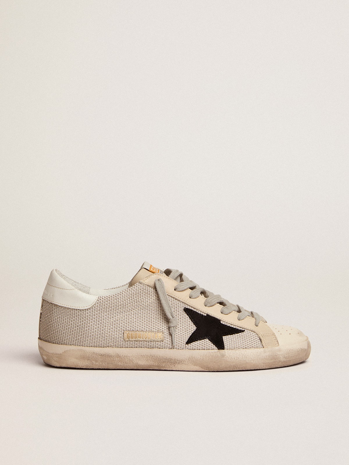 Men's Super-Star in leather with black star - Golden Goose Men