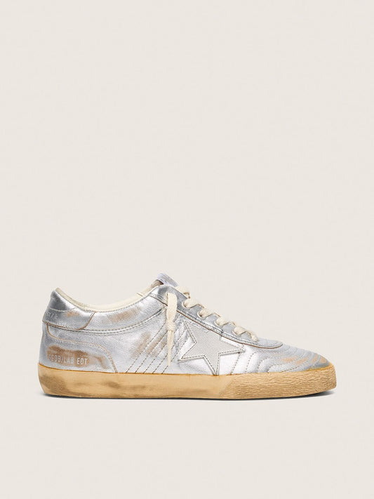 Men's Super-Star LAB in metallic nappa with silver TPU star - Golden Goose Men