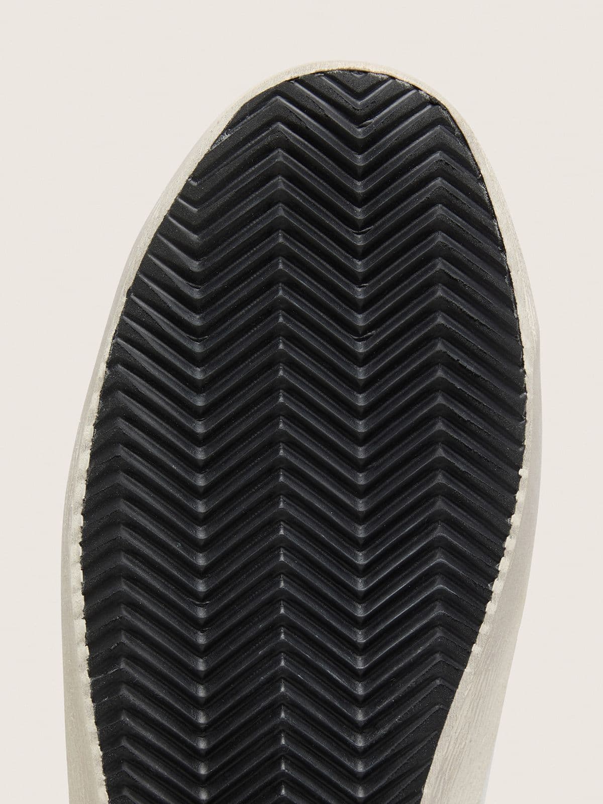 Men’s Super-Star with perforated star and green heel tab - Golden Goose Men