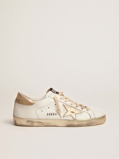 Men's Super-Star with gold sparkle foxing and lettering - Golden Goose Men