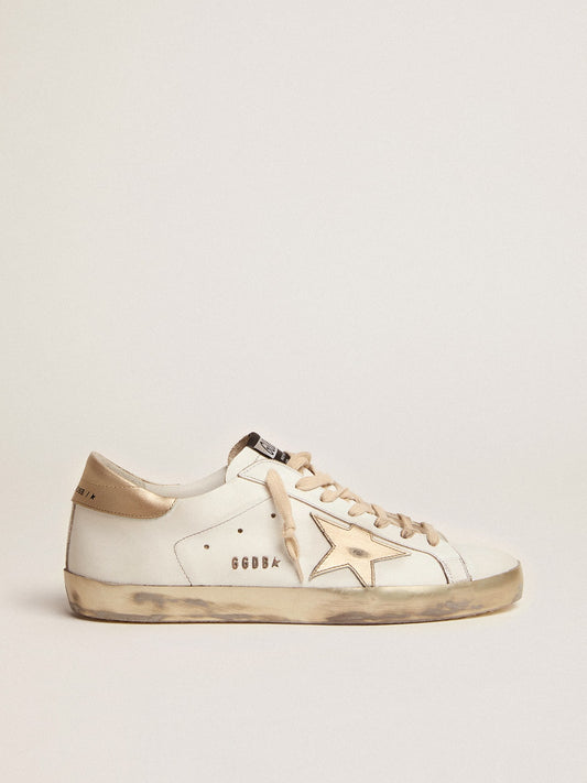 Men's Super-Star with gold sparkle foxing and lettering - Golden Goose Men