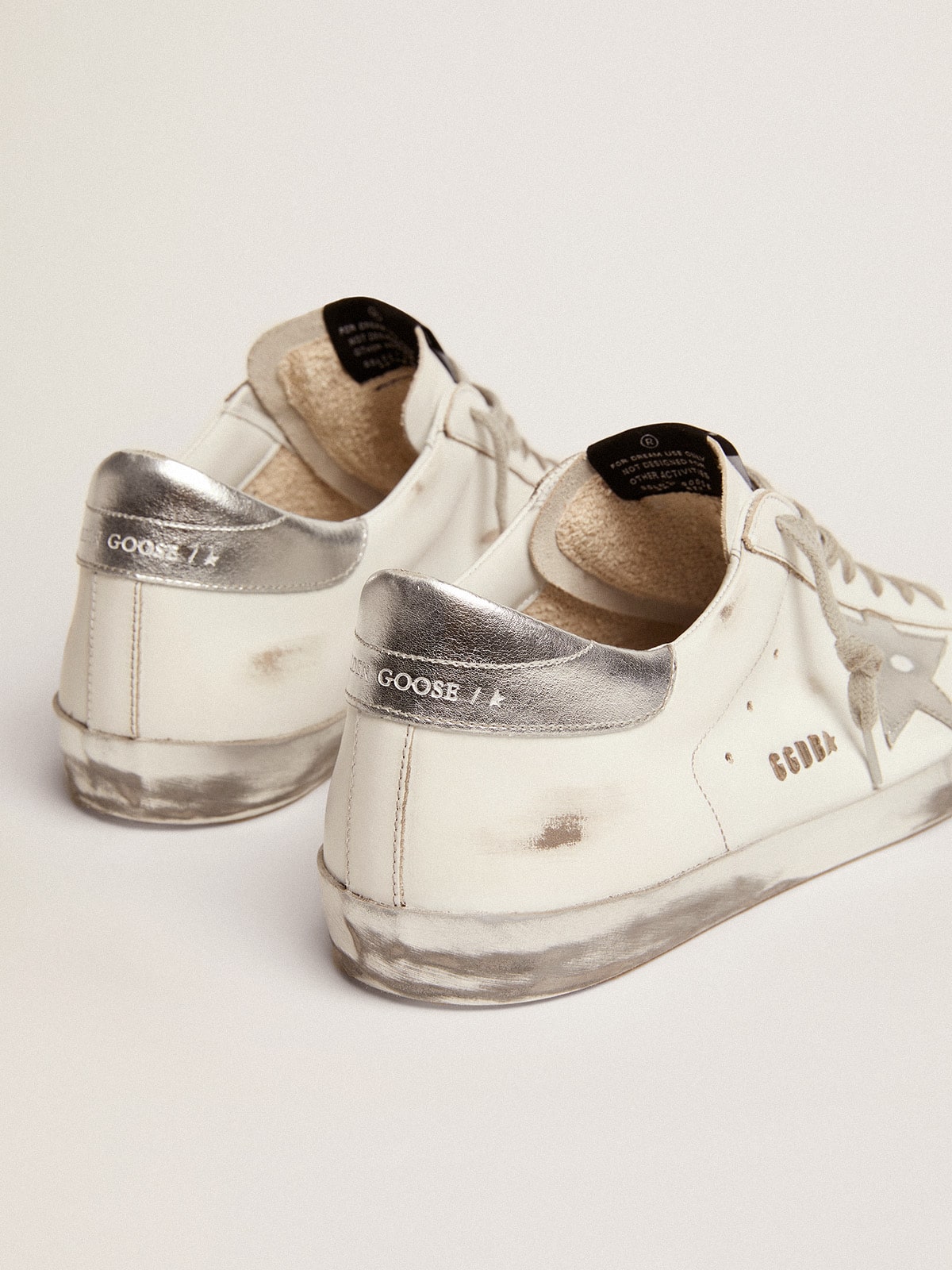 Men's Super-Star with laminated star and heel tab - Golden Goose Men