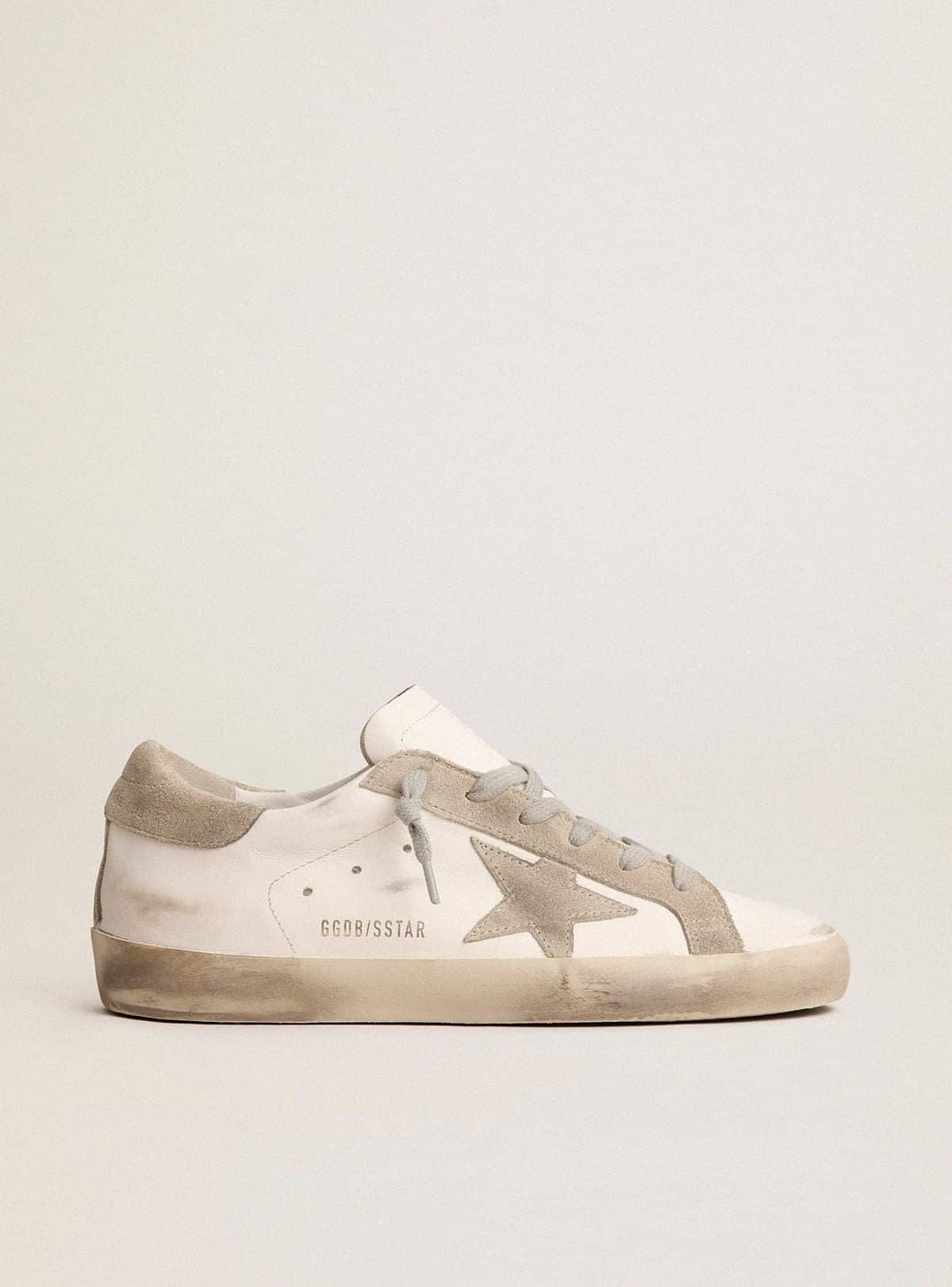 Men’s Super-Star with gray suede star and heel tab - Golden Goose Men