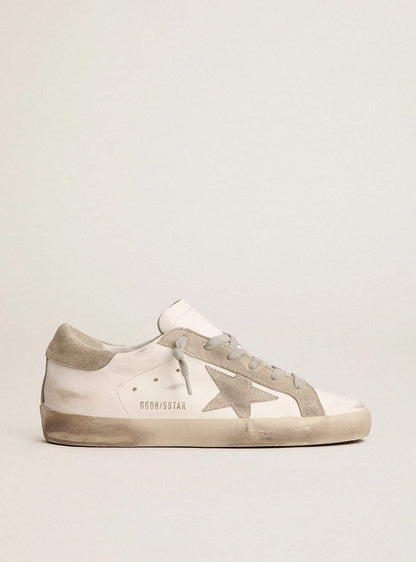 Men’s Super-Star with gray suede star and heel tab - Golden Goose Men