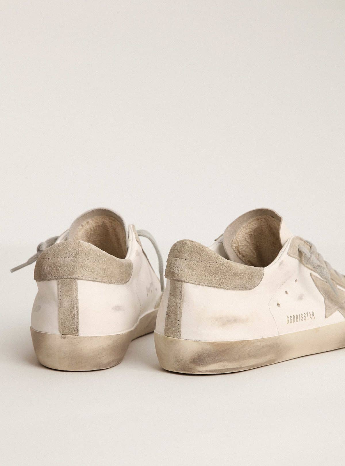 Men’s Super-Star with gray suede star and heel tab - Golden Goose Men