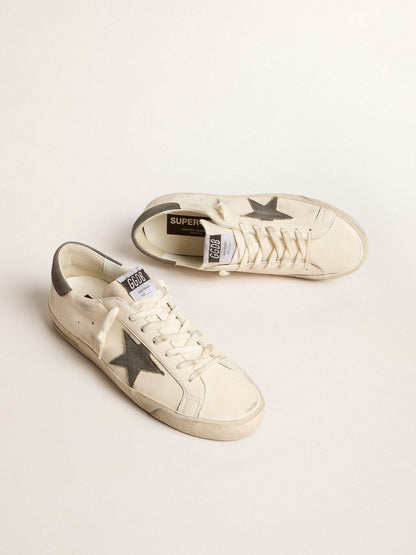 Super-Star in nappa with gray suede star and heel tab - Golden Goose Men