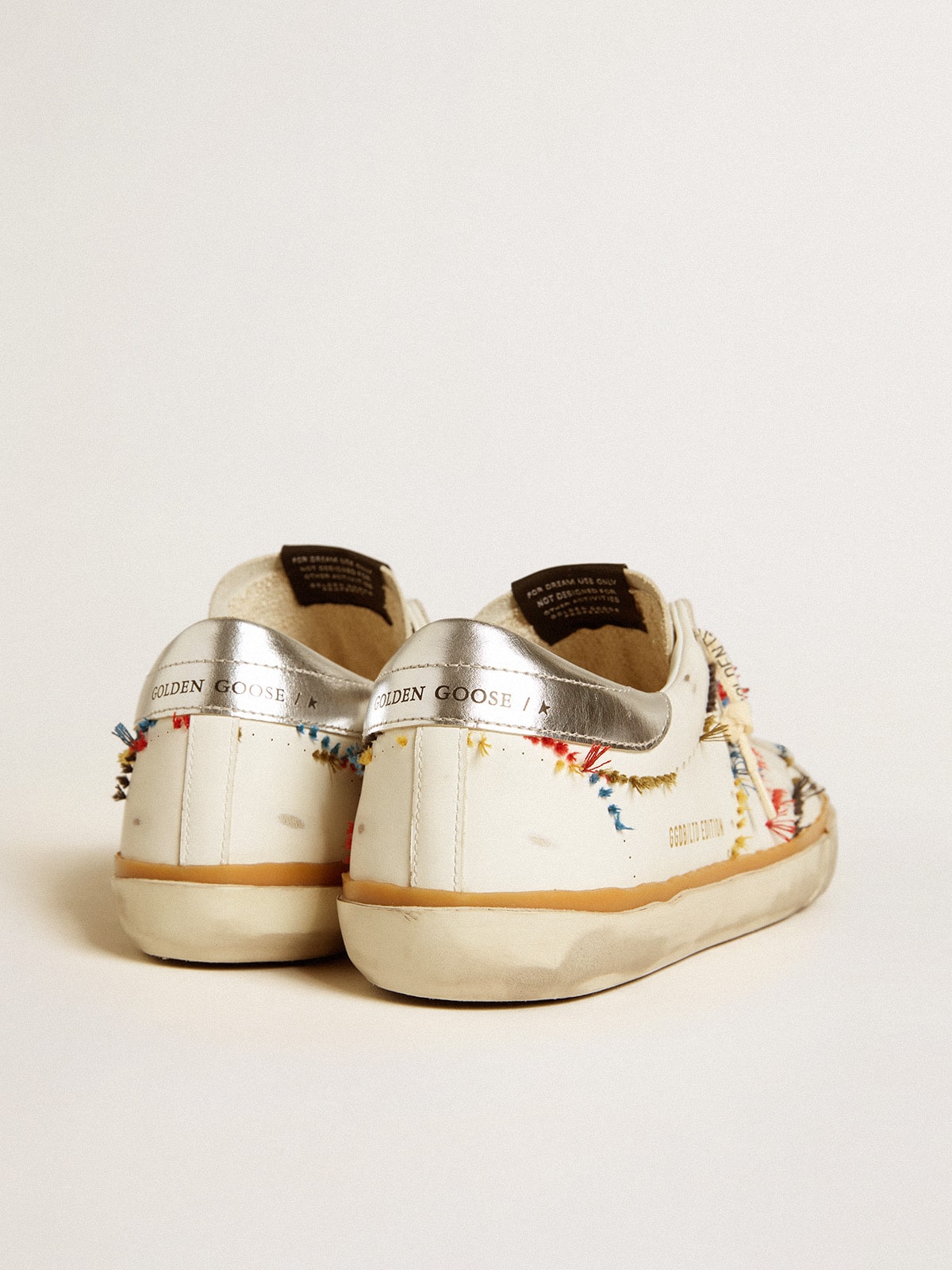 Men’s Super-Star LTD with perforated star and metallic leather heel tab - Golden Goose Men