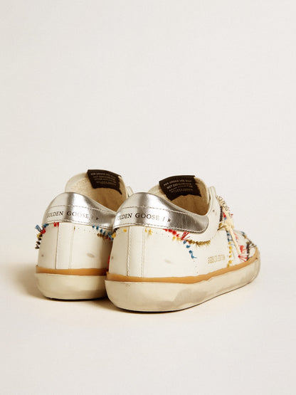 Men’s Super-Star LTD with perforated star and metallic leather heel tab - Golden Goose Men