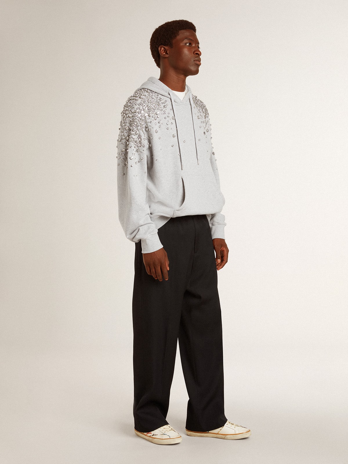 Men’s Super-Star LTD with perforated star and metallic leather heel tab - Golden Goose Men