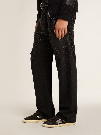 Men's Super-Star in suede and Swarovski crystals with silver star - Golden Goose Men