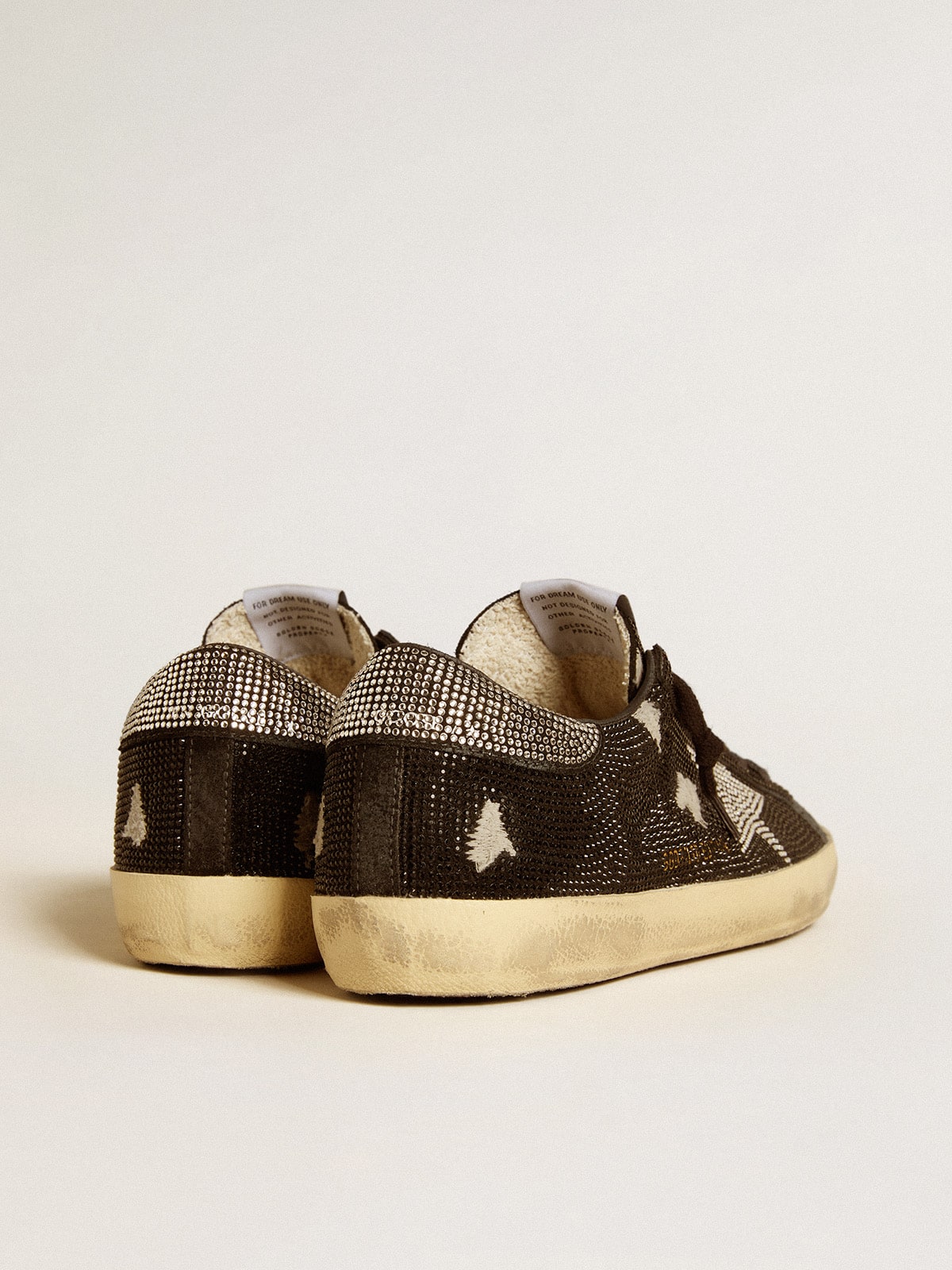 Men's Super-Star in suede and Swarovski crystals with silver star - Golden Goose Men