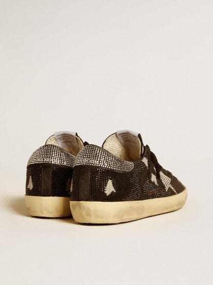 Men's Super-Star in suede and Swarovski crystals with silver star - Golden Goose Men
