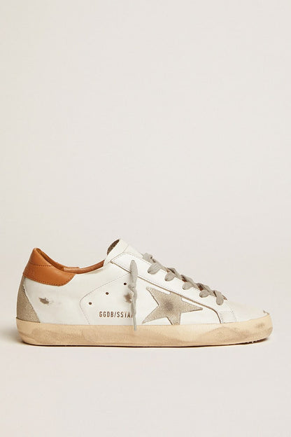 Men’s Super-Star sneakers with suede star and brown heel tab - Golden Goose Men