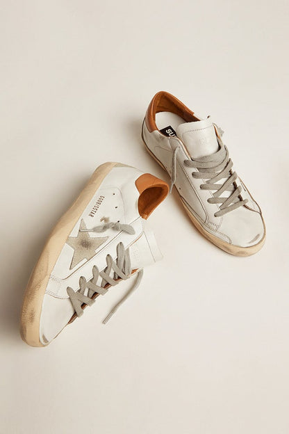 Men’s Super-Star sneakers with suede star and brown heel tab - Golden Goose Men