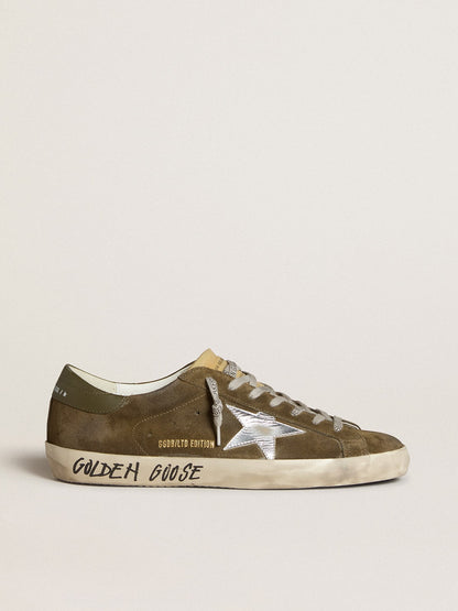 Men's Super-Star LTD in suede with metallic leather star and leather heel tab - Golden Goose Men
