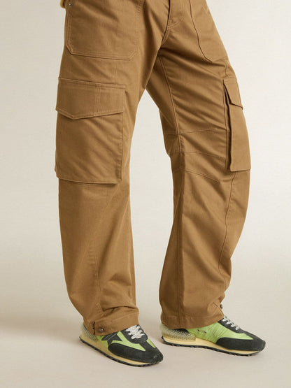 Men's Marathon with green nylon upper and black star - Golden Goose Men
