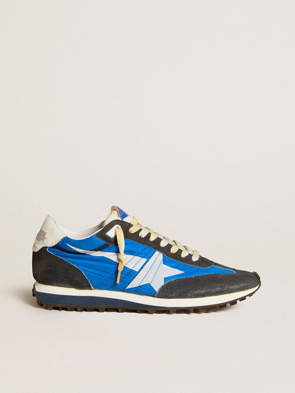 Men’s Marathon with blue nylon upper and white star - Golden Goose Men