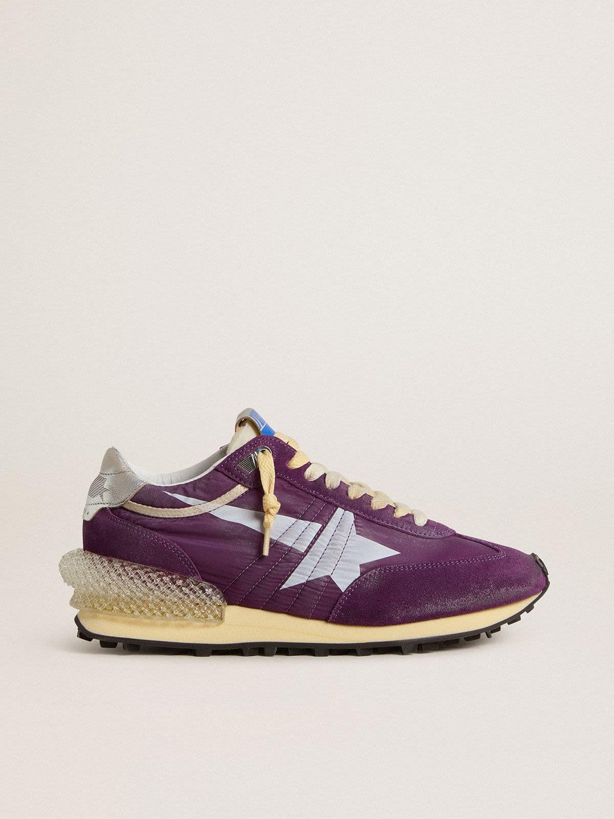 Men’s Marathon with purple nylon upper and white star - Golden Goose Men