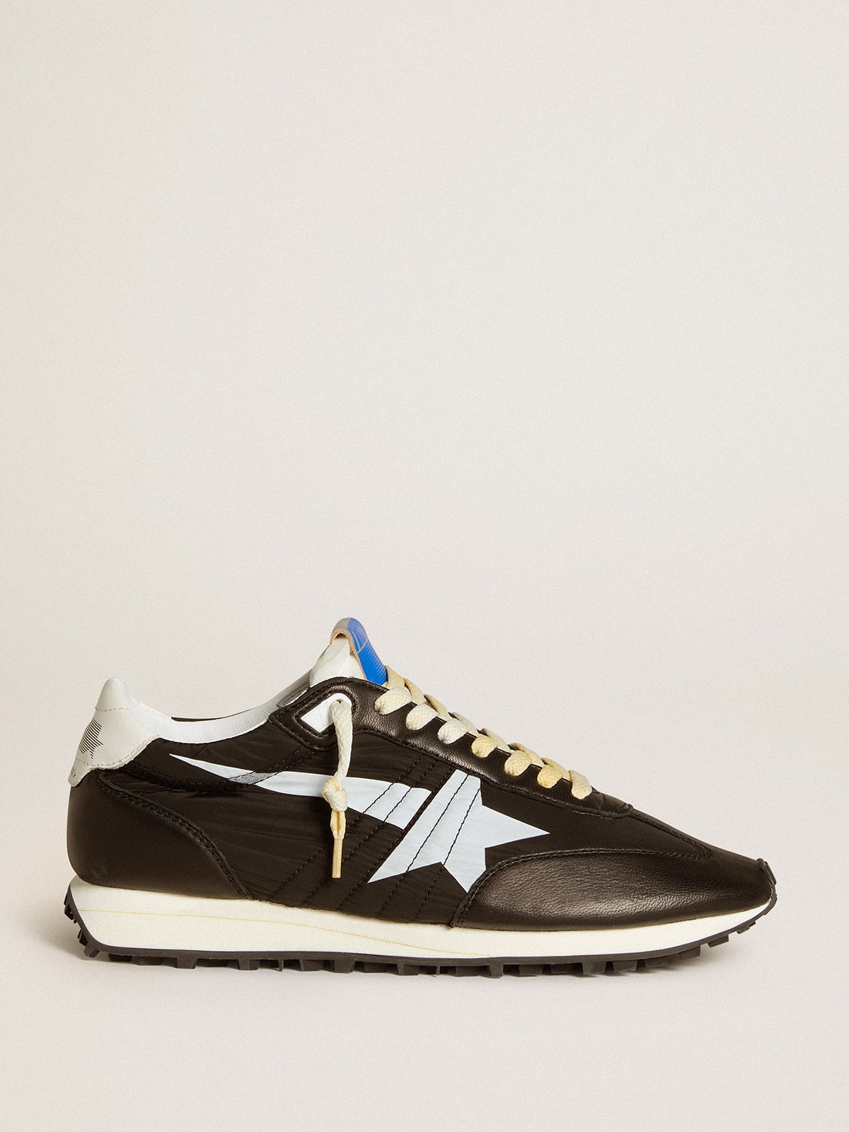 Men’s Marathon with black nylon upper and white star - Golden Goose Men