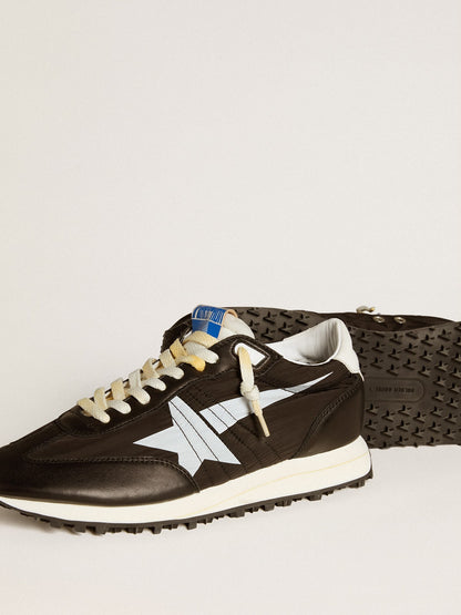 Men’s Marathon with black nylon upper and white star - Golden Goose Men
