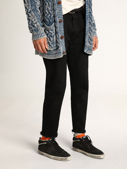 Men's Mid Star in nubuck with black leather star and silver flash - Golden Goose Men