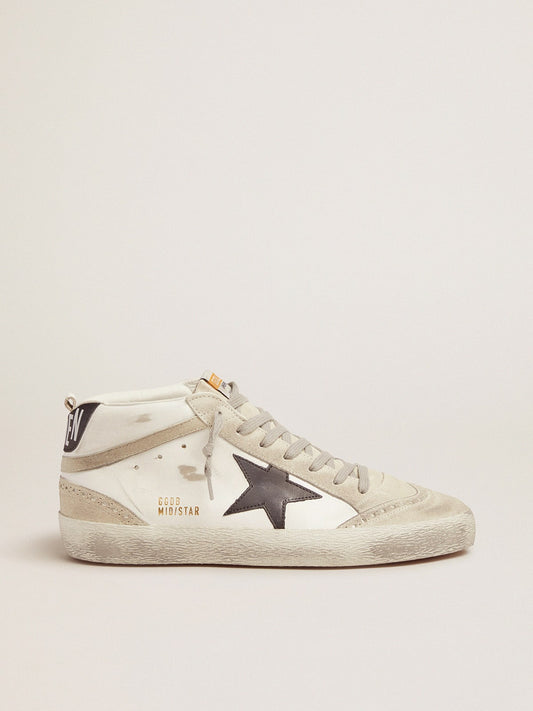 Men's Mid Star white with black star - Golden Goose Men