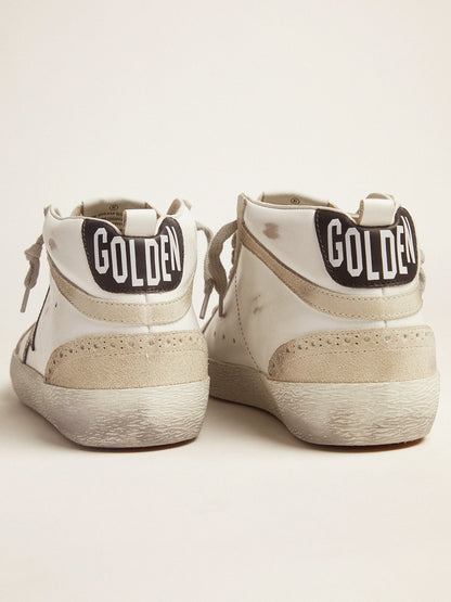 Men's Mid Star white with black star - Golden Goose Men