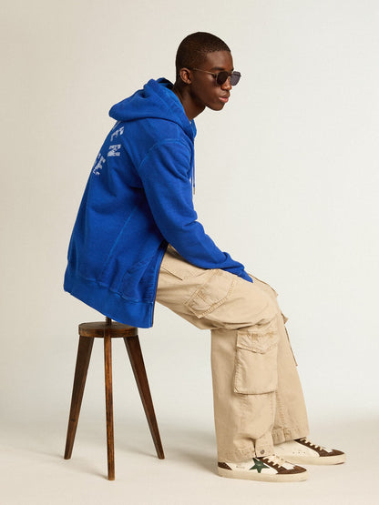Mid Star with green leather star and blue leather flash - Golden Goose Men