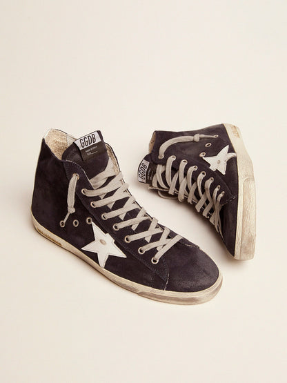 Men's Francy in leather with leather star and heel tab - Golden Goose Men