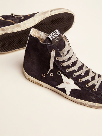 Men's Francy in leather with leather star and heel tab - Golden Goose Men