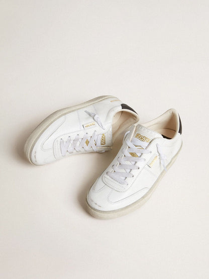 Men's Soul Star in white leather with black leather heel tab - Golden Goose Men