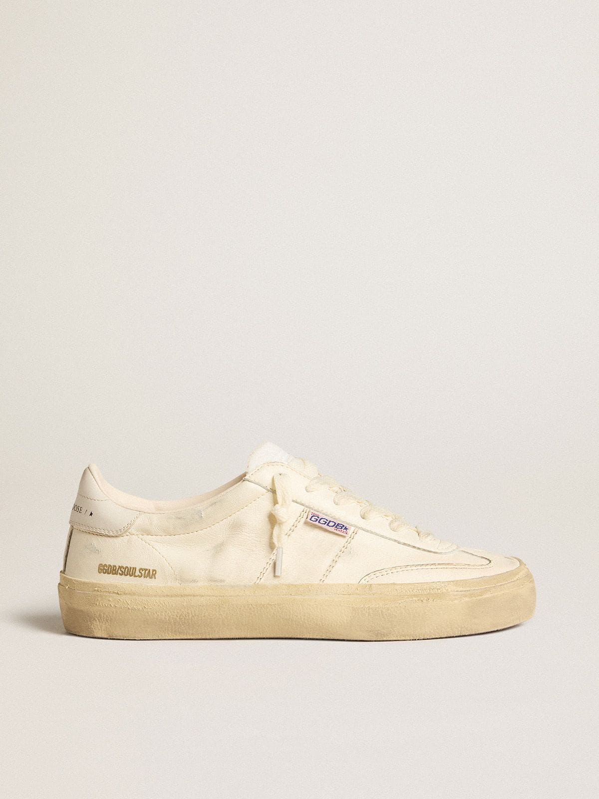 Soul Star in white nappa leather with white leather star - Golden Goose Men