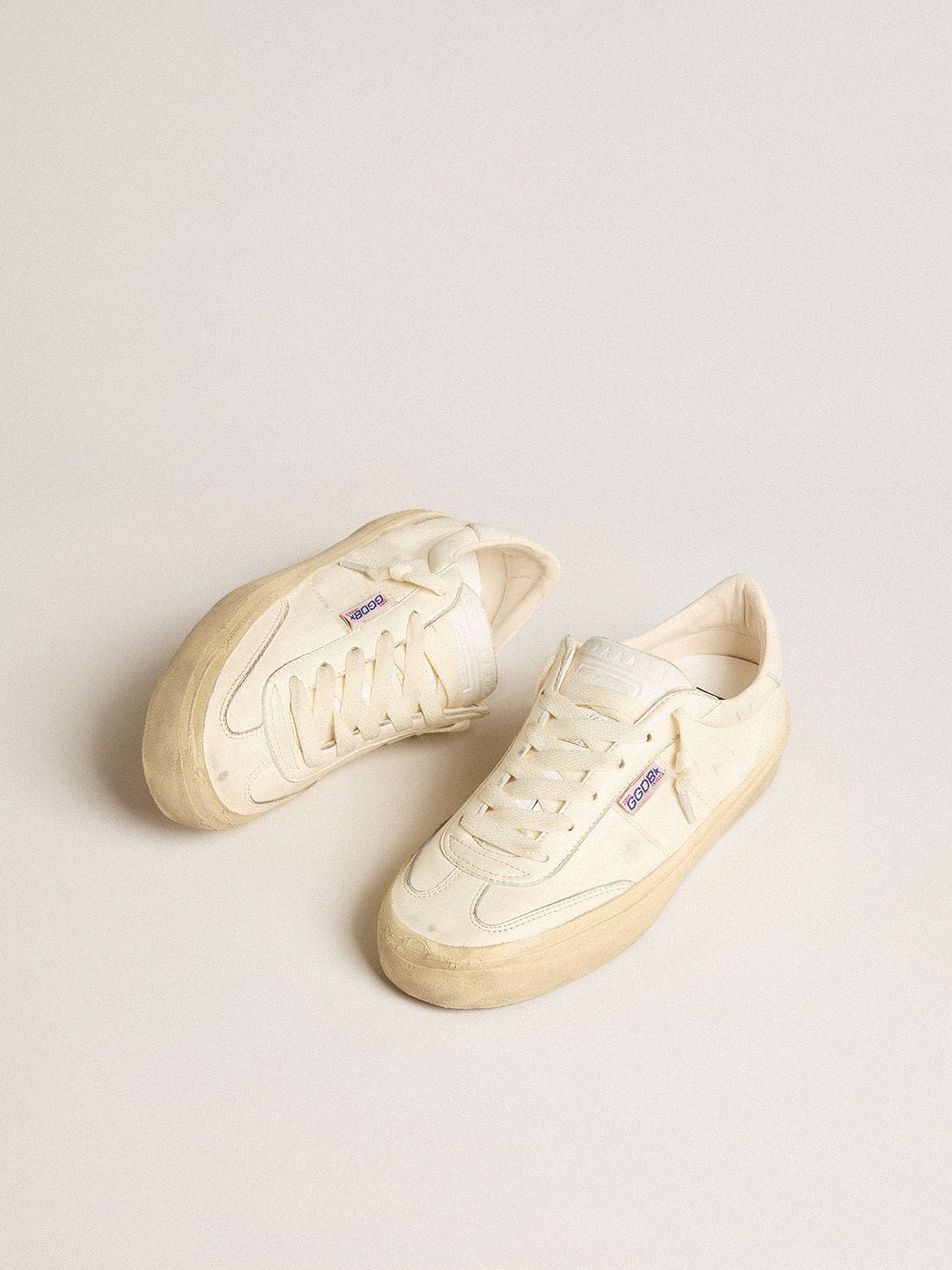 Soul Star in white nappa leather with white leather star - Golden Goose Men