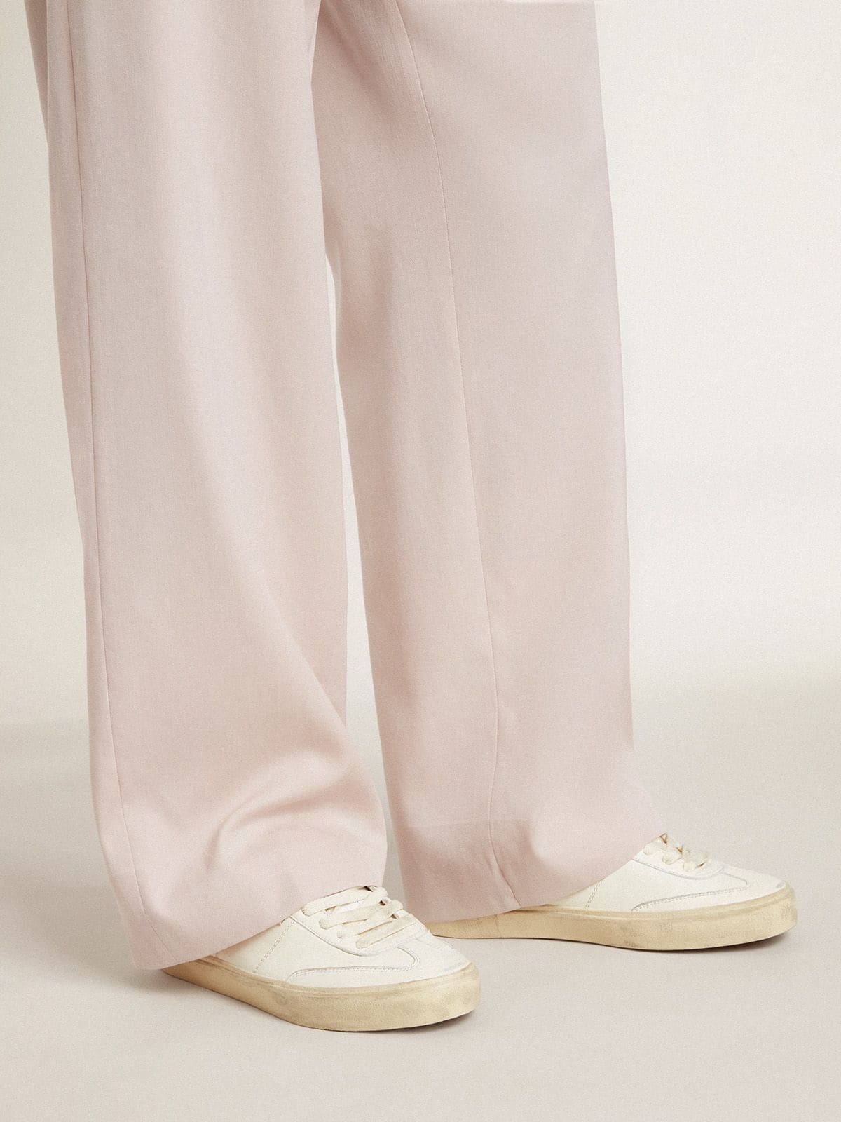 Soul Star in white nappa leather with white leather star - Golden Goose Men