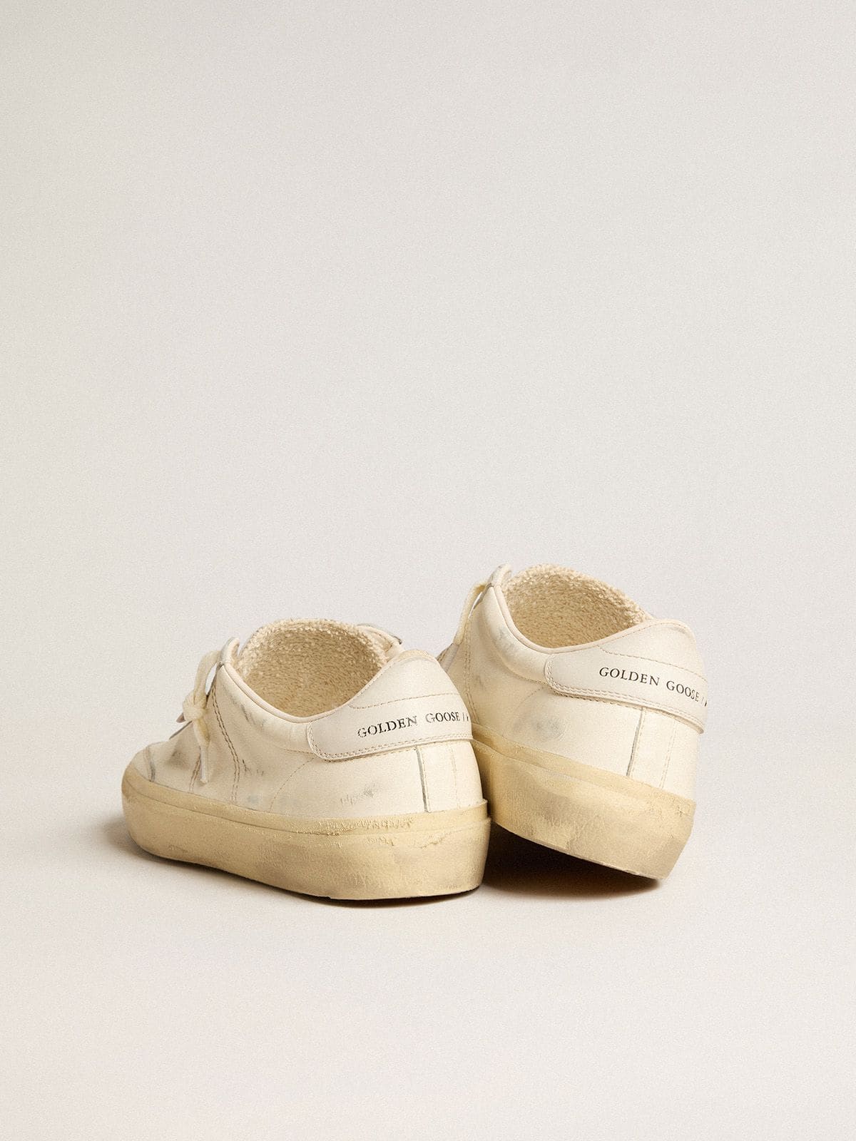 Soul Star in white nappa leather with white leather star - Golden Goose Men